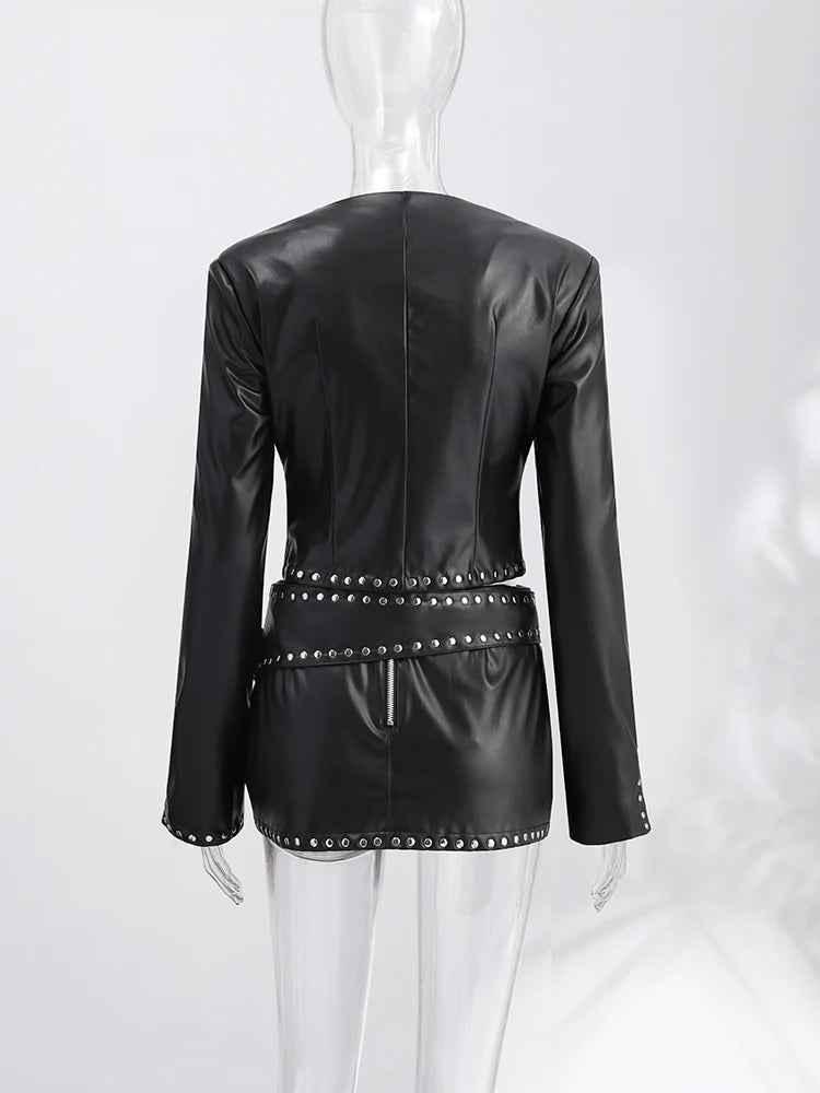 Biker High-Waist Mini Skirt – Slim Fit Solid Color Fashion Skirt